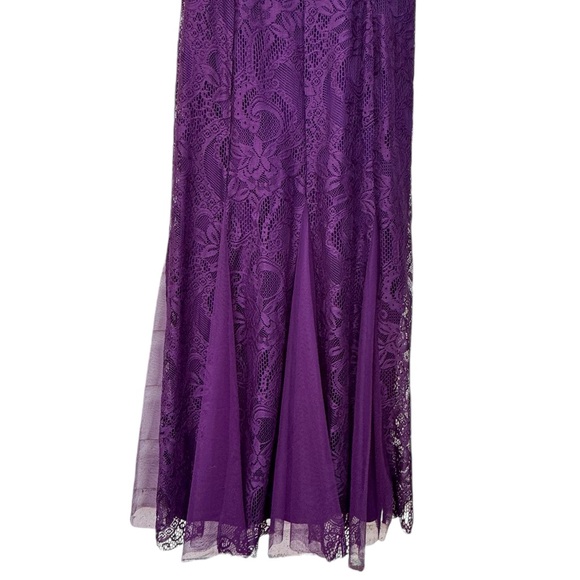 Candelite Purple Floral Formal Dress size Small - Picture 8 of 9